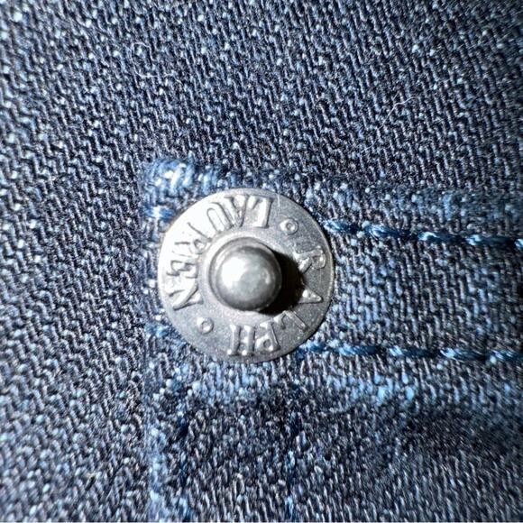Ralph Lauren NEW Straight Leg Jeans with Rivet Detail Midnight Blue Size 29 - Picture 6 of 7